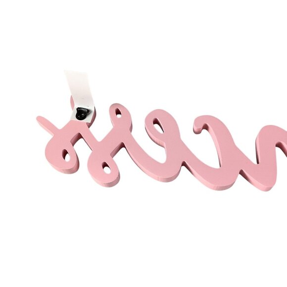 Pink Glitter Princess Wall Decor Sign Glittered Lettering For Home Girls Room De - Picture 8 of 9